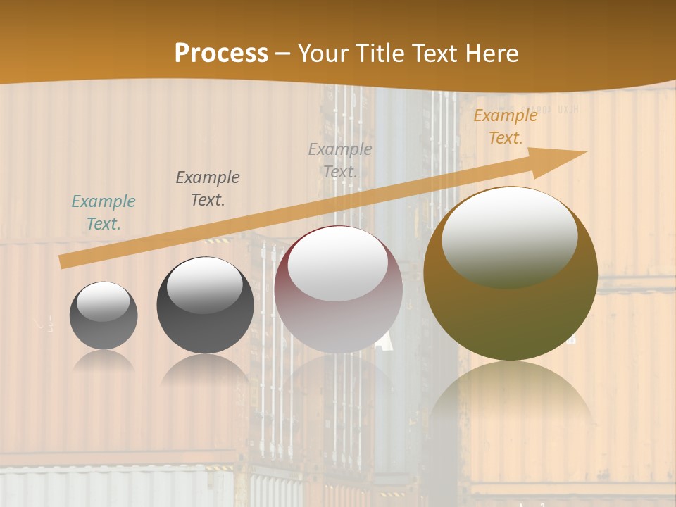 Commercial Docks Goods PowerPoint Template