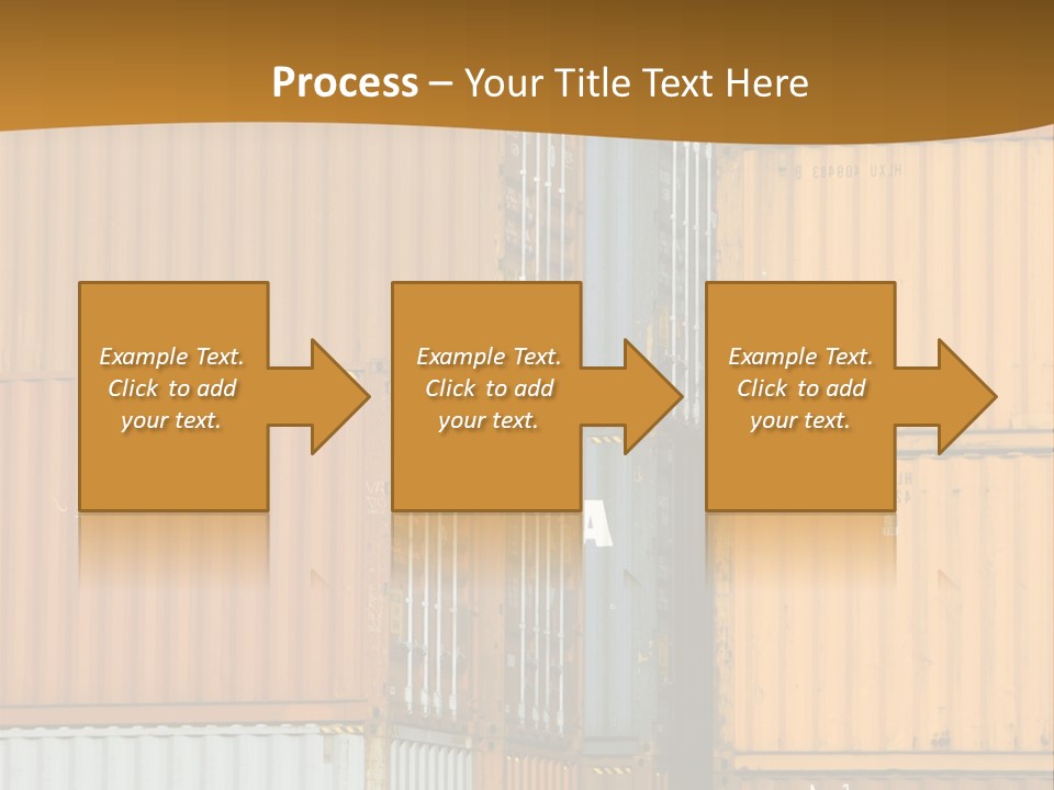 Commercial Docks Goods PowerPoint Template