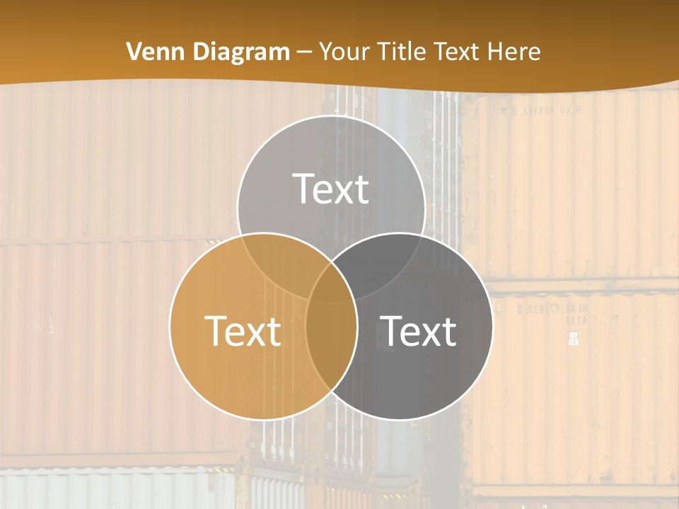 Commercial Docks Goods PowerPoint Template