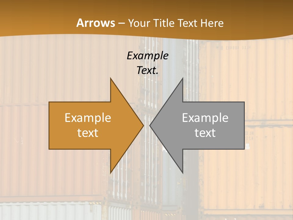 Commercial Docks Goods PowerPoint Template