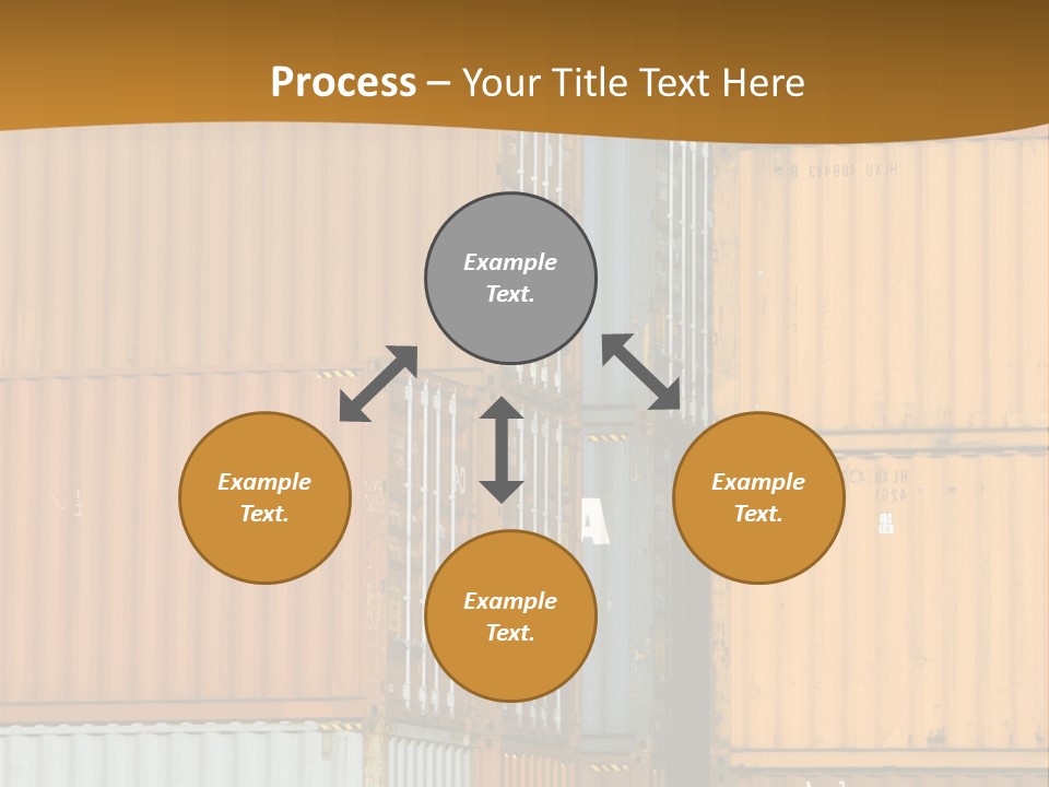 Commercial Docks Goods PowerPoint Template