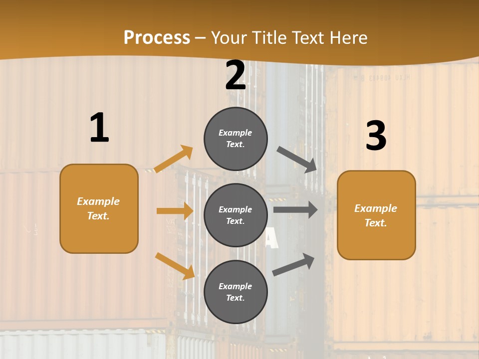 Commercial Docks Goods PowerPoint Template