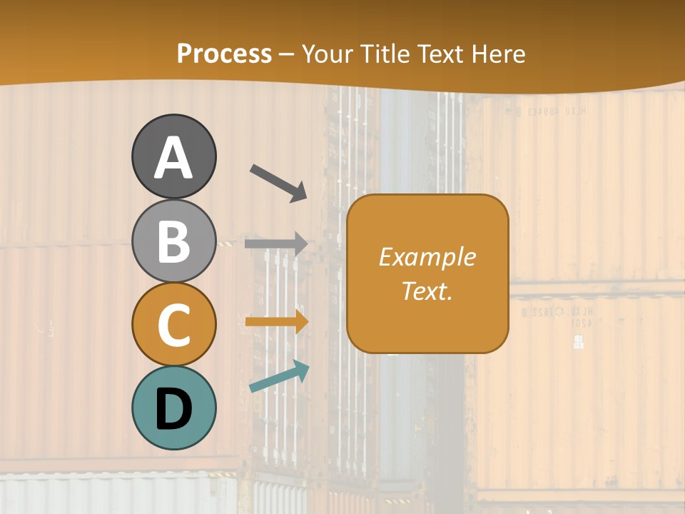 Commercial Docks Goods PowerPoint Template