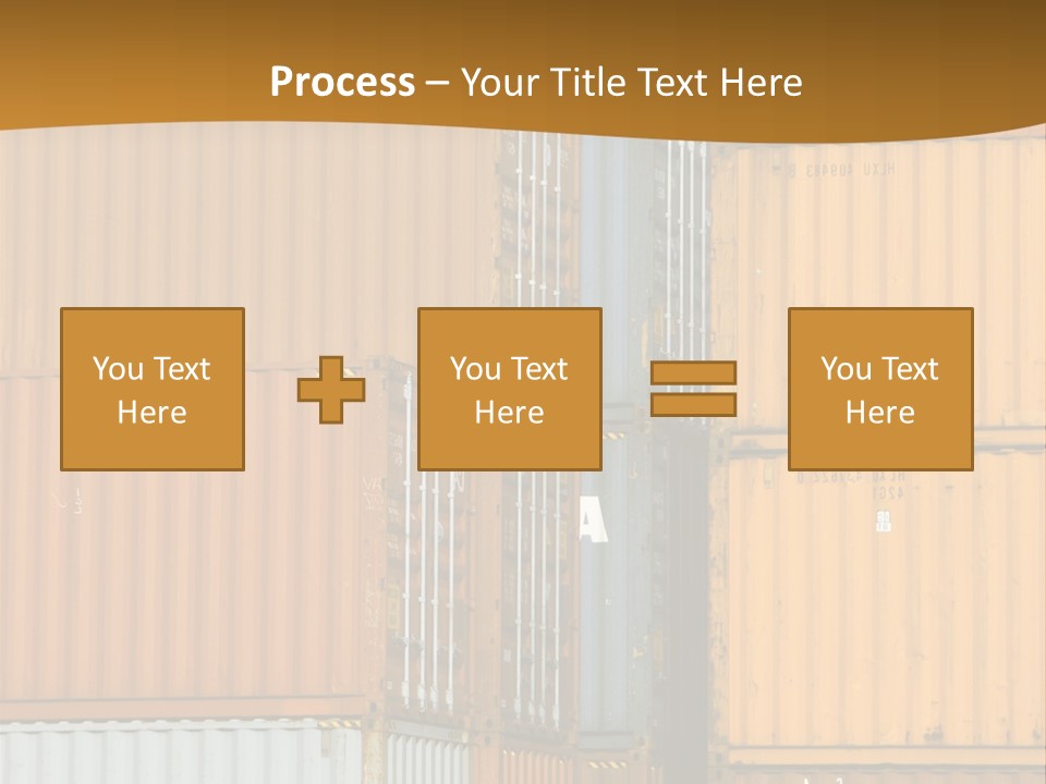 Commercial Docks Goods PowerPoint Template