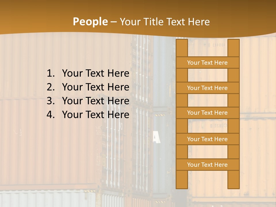 Commercial Docks Goods PowerPoint Template