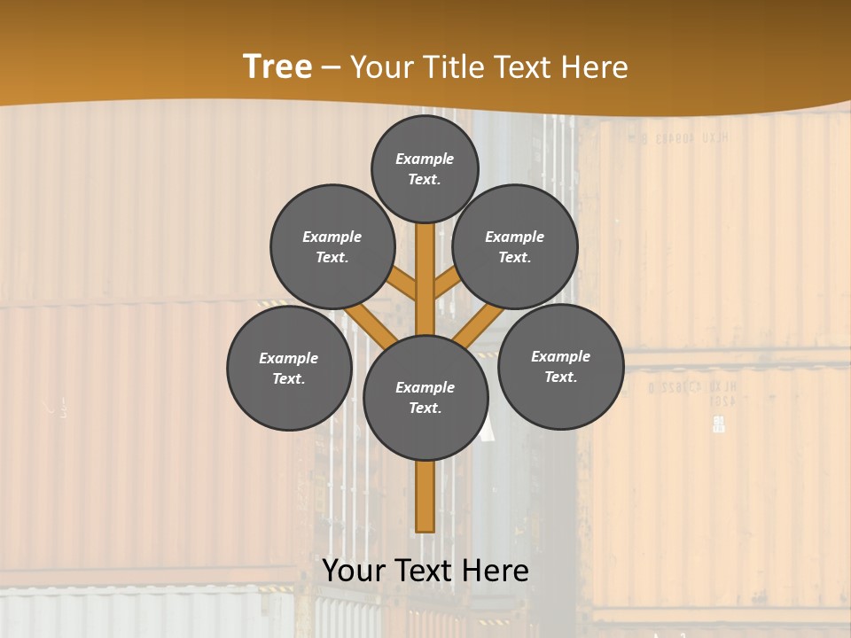 Commercial Docks Goods PowerPoint Template