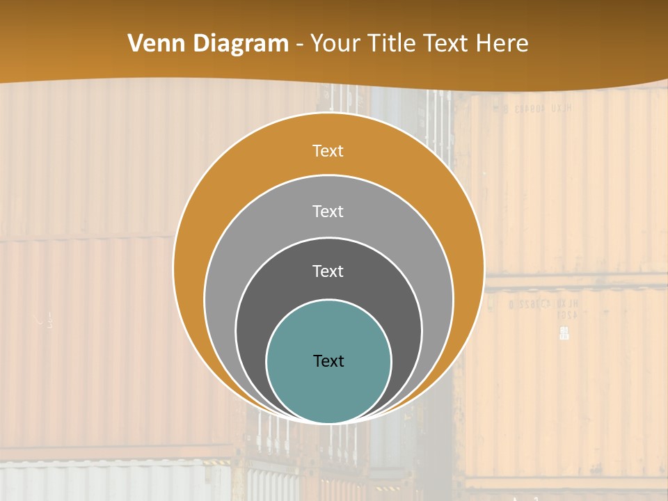 Commercial Docks Goods PowerPoint Template