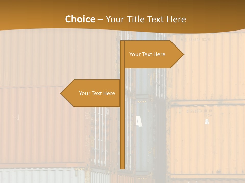 Commercial Docks Goods PowerPoint Template