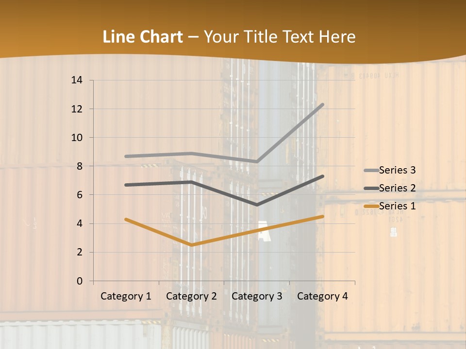 Commercial Docks Goods PowerPoint Template