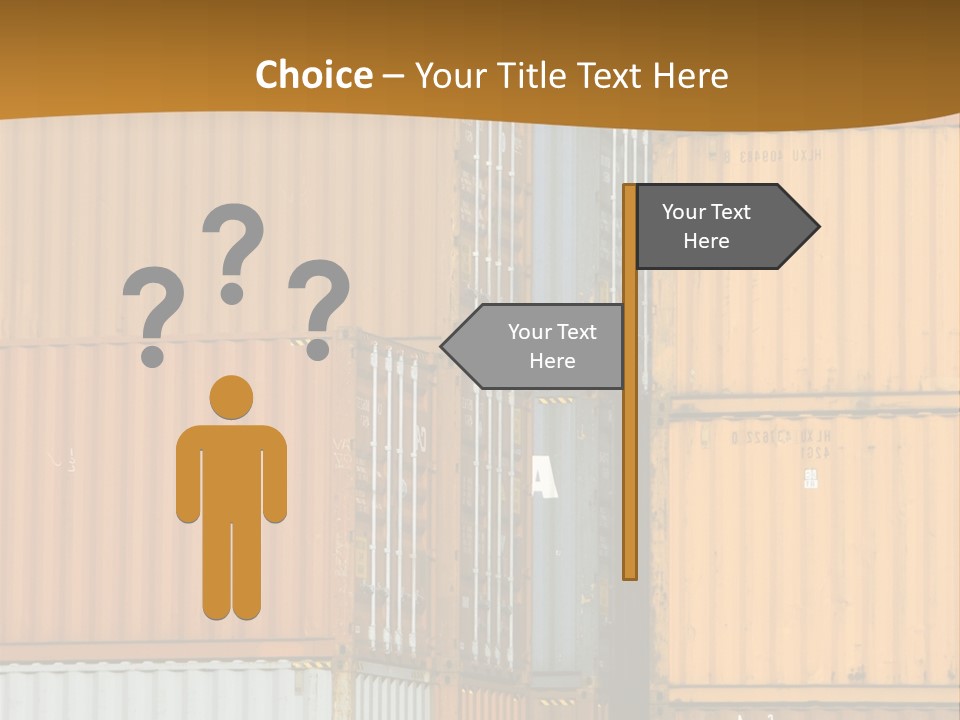 Commercial Docks Goods PowerPoint Template