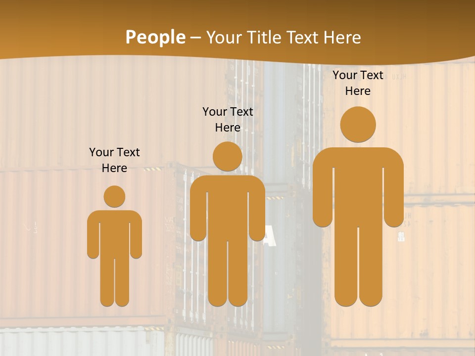Commercial Docks Goods PowerPoint Template