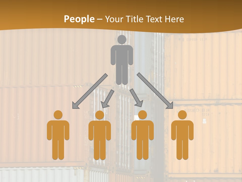 Commercial Docks Goods PowerPoint Template