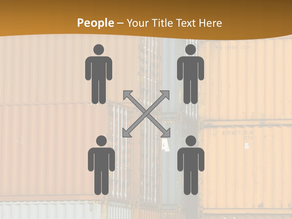 Commercial Docks Goods PowerPoint Template