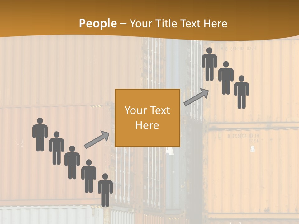 Commercial Docks Goods PowerPoint Template