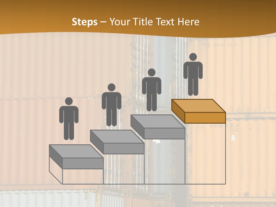 Commercial Docks Goods PowerPoint Template