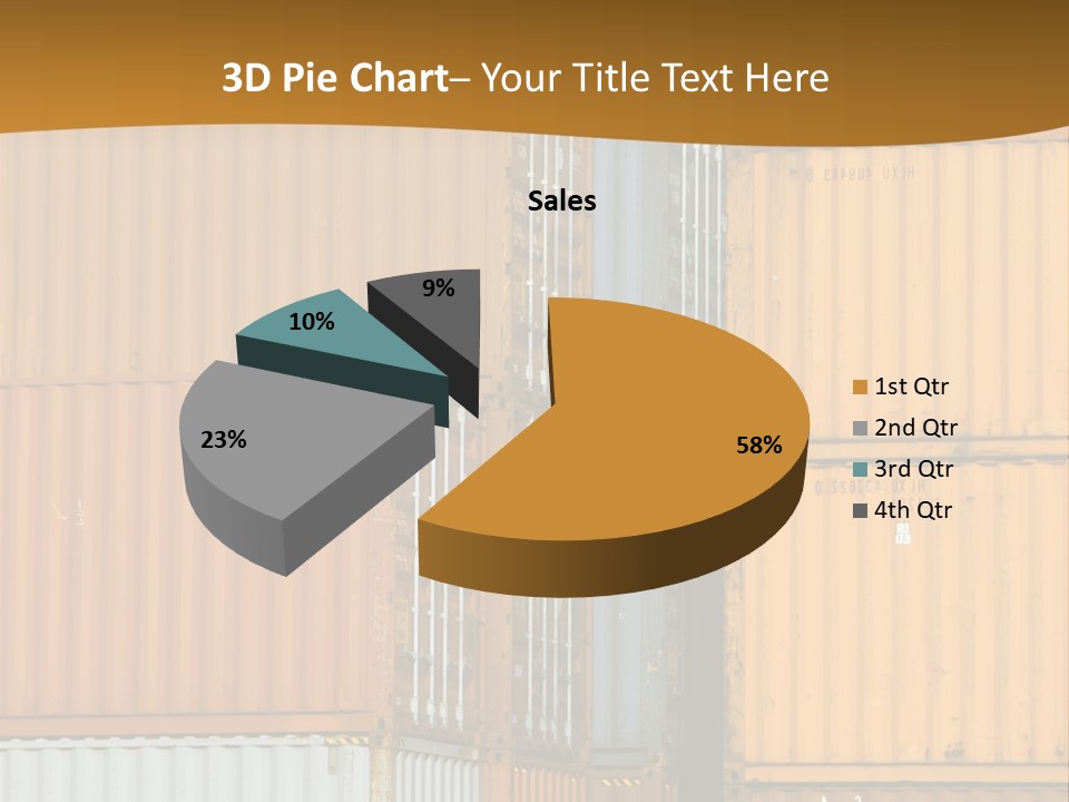 Commercial Docks Goods PowerPoint Template