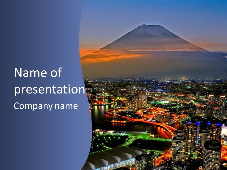 Mountain Fuji Tokyo PowerPoint Template