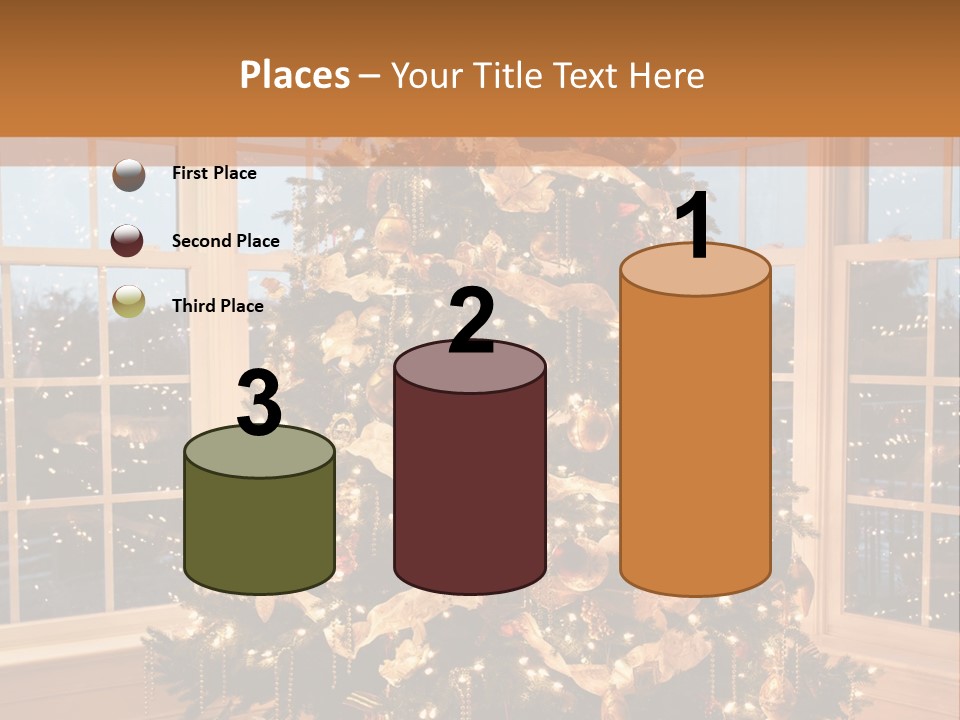 Illuminated Home Christmas PowerPoint Template