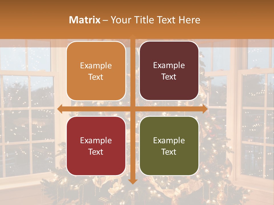 Illuminated Home Christmas PowerPoint Template