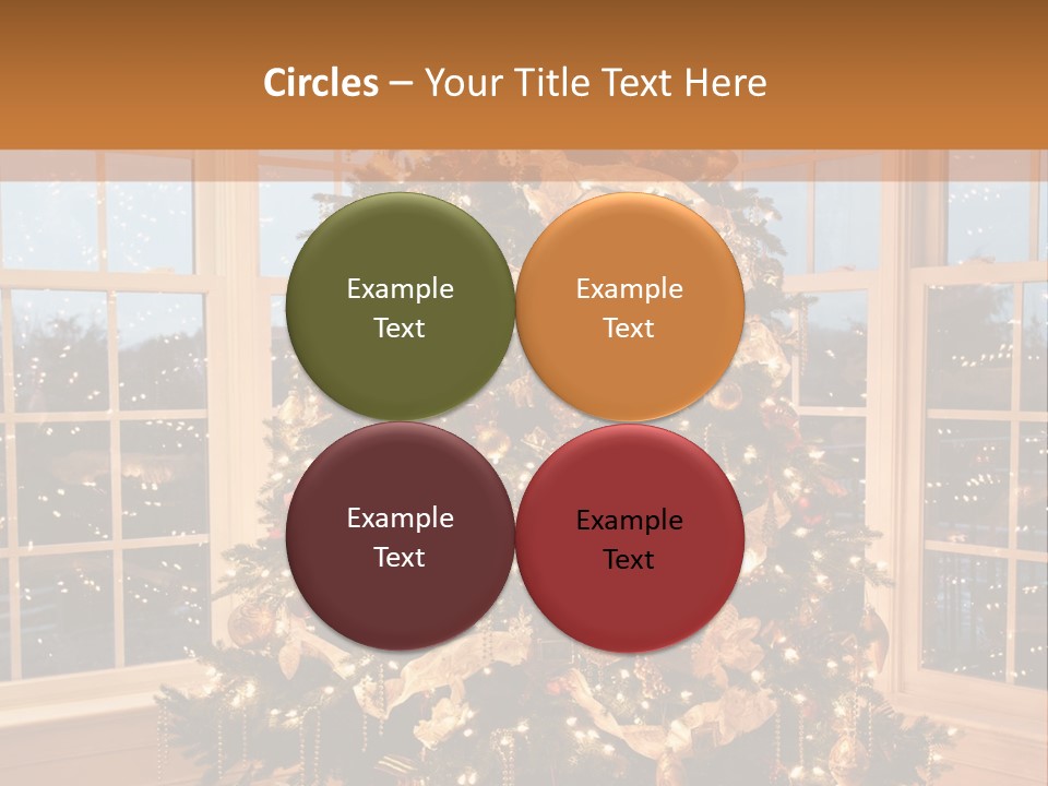 Illuminated Home Christmas PowerPoint Template