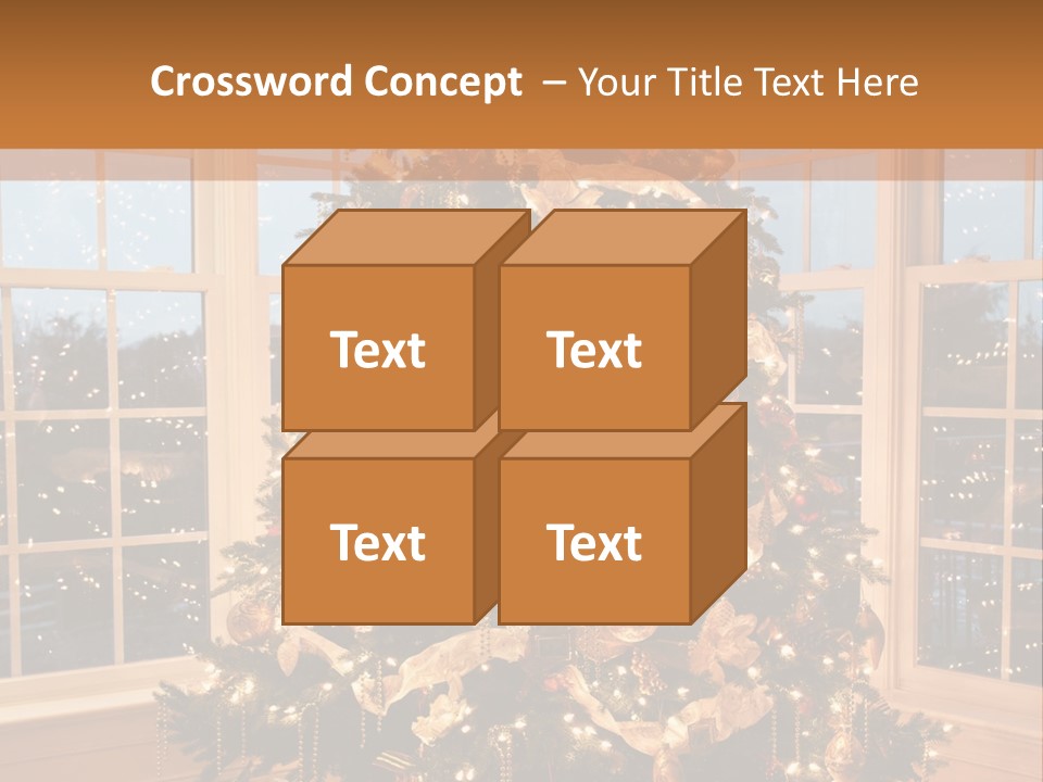 Illuminated Home Christmas PowerPoint Template