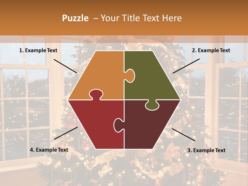 Illuminated Home Christmas PowerPoint Template