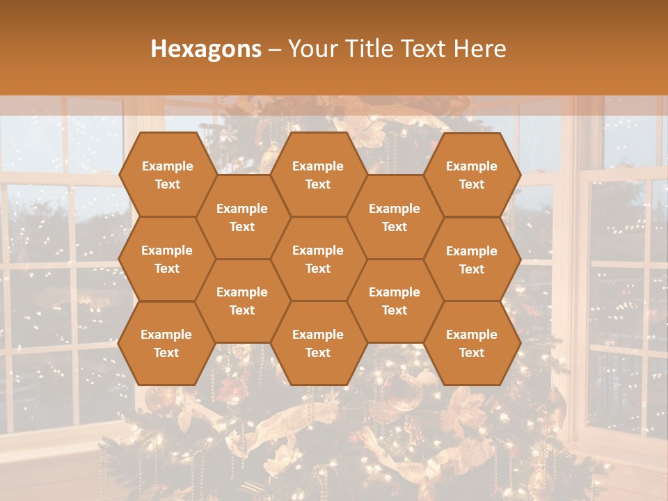 Illuminated Home Christmas PowerPoint Template
