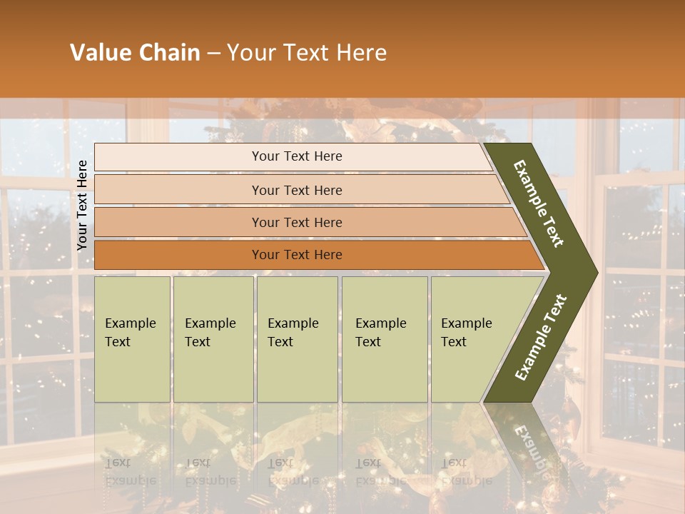 Illuminated Home Christmas PowerPoint Template