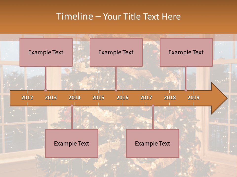 Illuminated Home Christmas PowerPoint Template