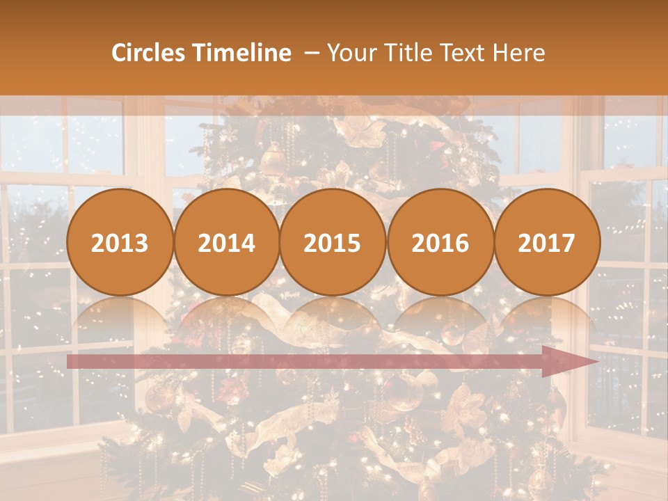 Illuminated Home Christmas PowerPoint Template