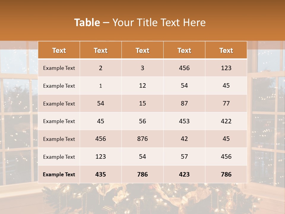 Illuminated Home Christmas PowerPoint Template