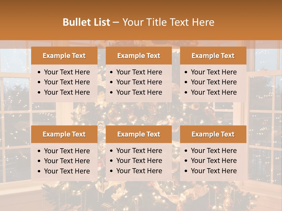 Illuminated Home Christmas PowerPoint Template