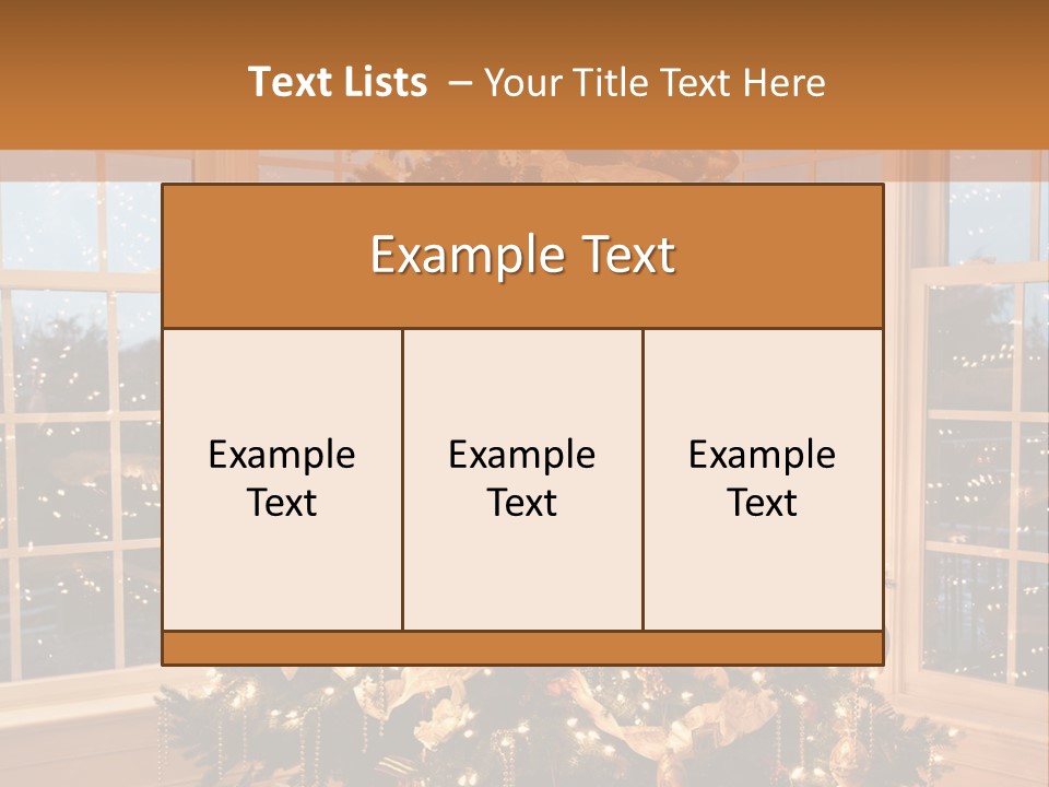 Illuminated Home Christmas PowerPoint Template
