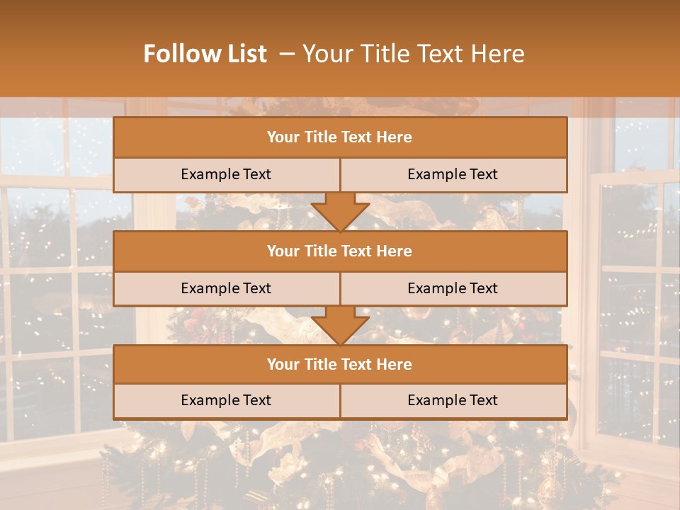 Illuminated Home Christmas PowerPoint Template
