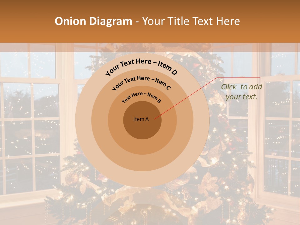 Illuminated Home Christmas PowerPoint Template
