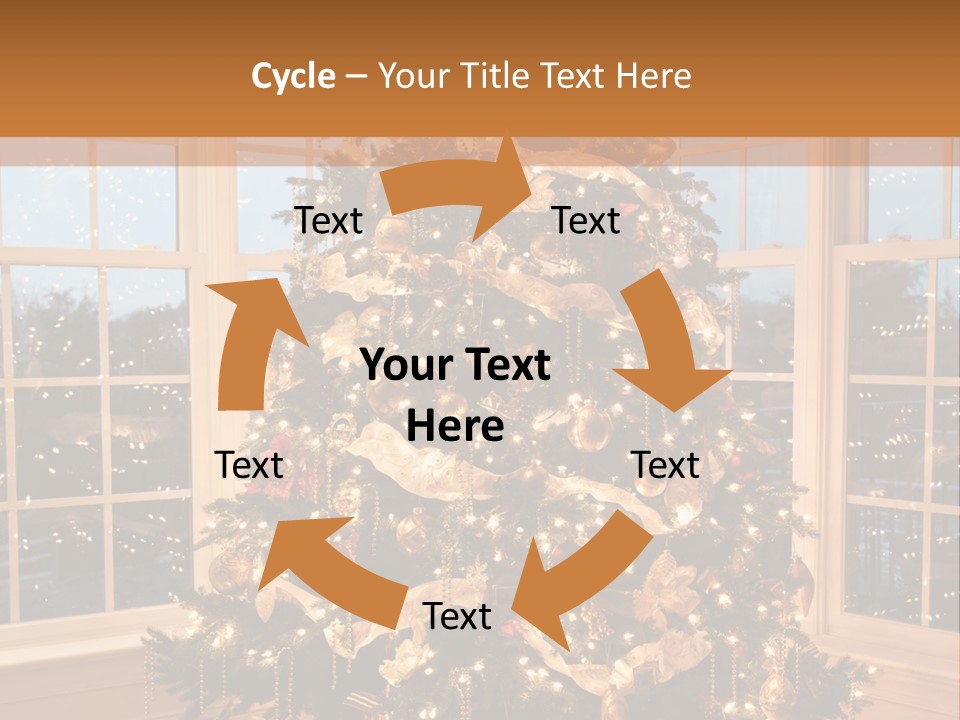 Illuminated Home Christmas PowerPoint Template