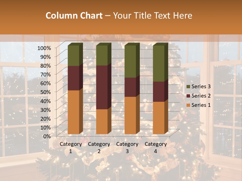 Illuminated Home Christmas PowerPoint Template