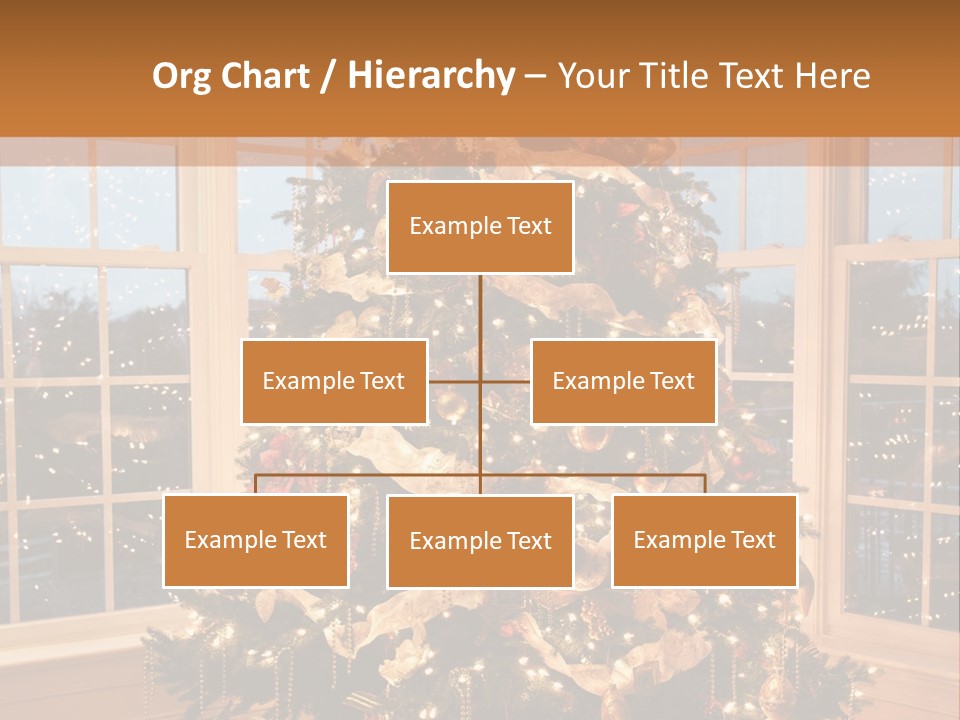 Illuminated Home Christmas PowerPoint Template