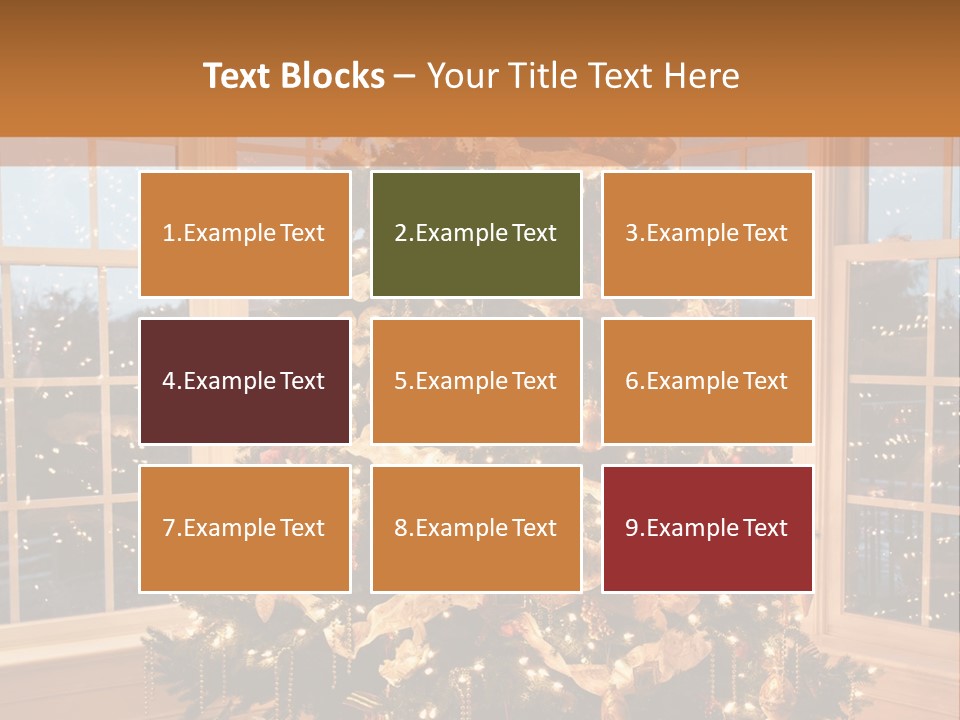 Illuminated Home Christmas PowerPoint Template