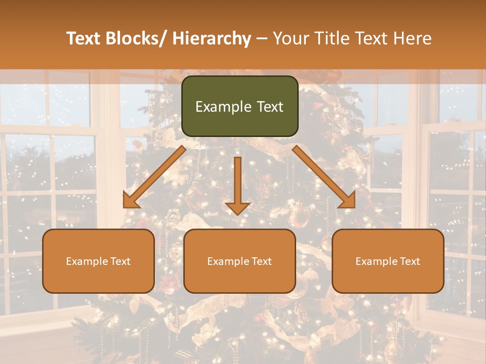 Illuminated Home Christmas PowerPoint Template