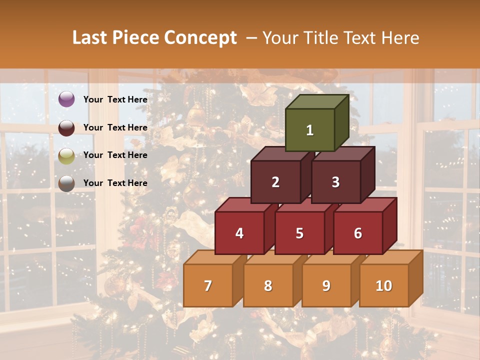 Illuminated Home Christmas PowerPoint Template