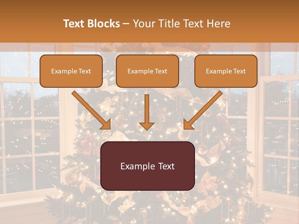 Illuminated Home Christmas PowerPoint Template