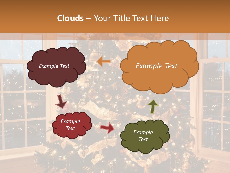 Illuminated Home Christmas PowerPoint Template