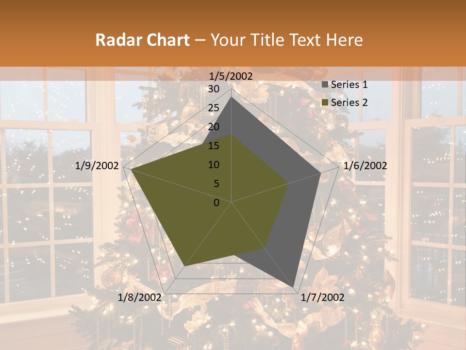 Illuminated Home Christmas PowerPoint Template