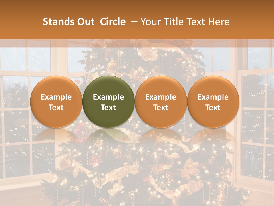 Illuminated Home Christmas PowerPoint Template