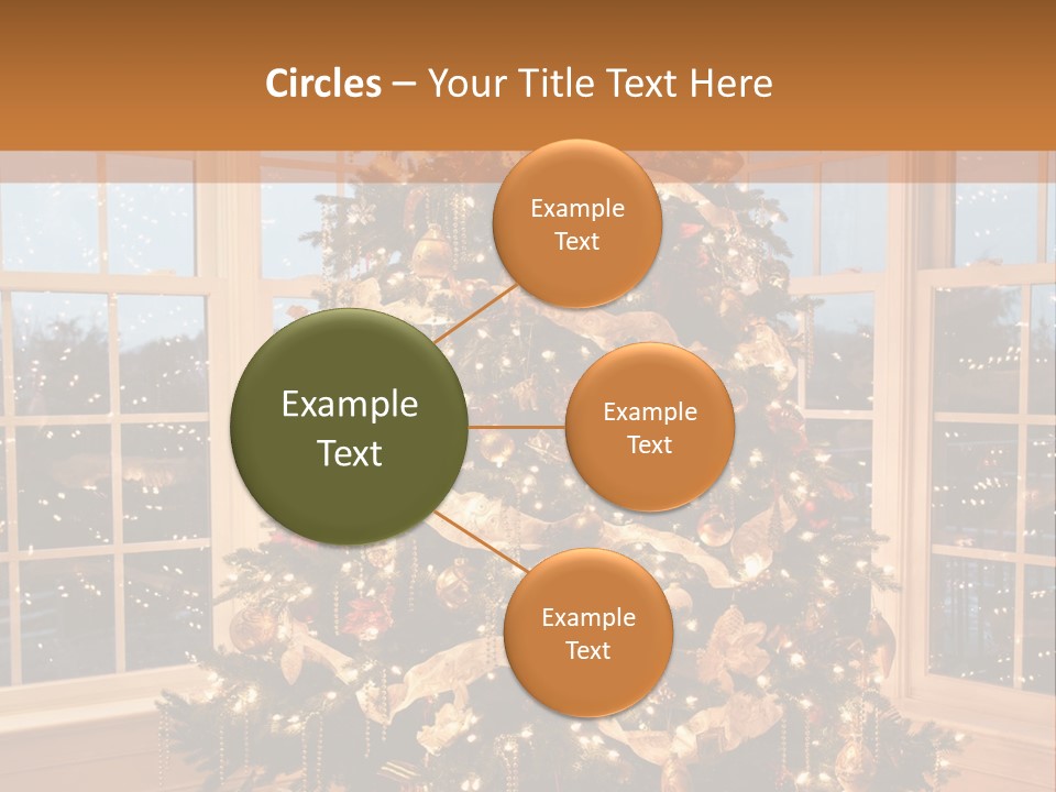 Illuminated Home Christmas PowerPoint Template