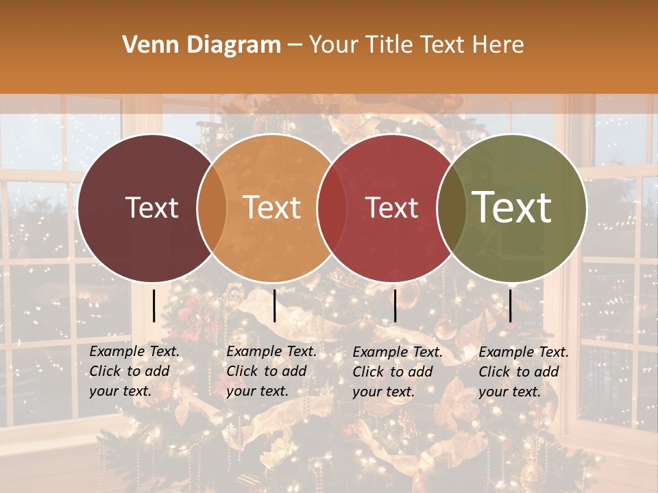 Illuminated Home Christmas PowerPoint Template