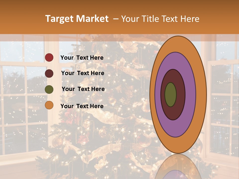 Illuminated Home Christmas PowerPoint Template