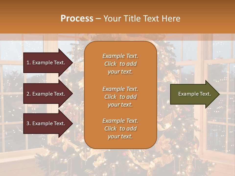Illuminated Home Christmas PowerPoint Template