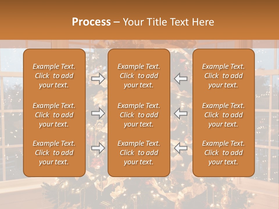 Illuminated Home Christmas PowerPoint Template